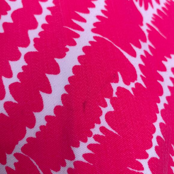Lilly Pulitzer Pants Capri Zebra Printed Low Rise Straight Twill Size 2 Pink - Picture 8 of 8